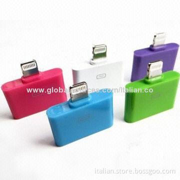 Colorful iPhone 5 to 4 adapter, 8pin to 30pin, high quality